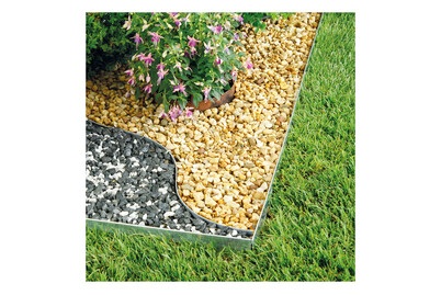Bellissa, Bellissa Rasenkante118x13x0,65cm, Bellissa Rasenkante Metall Verzinkt | 13 × 118 cm