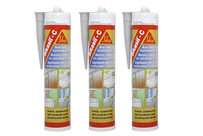 SIKA, SIKA Sikasil® C Premium, Sika Dichtungsmasse Sikasil C Premium Grau | 0.3 l