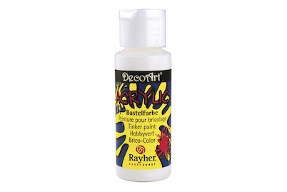 Rayher, Acrylic-Bastelfarbealabasterweiß, 59 ml, Acrylic-Bastelfarbe alabasterweiss 59ml