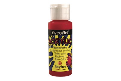 Rayher, Acrylic-Bastelfarbefeuerrot, 59 ml, Acrylic-Bastelfarbe feuerrot 59ml