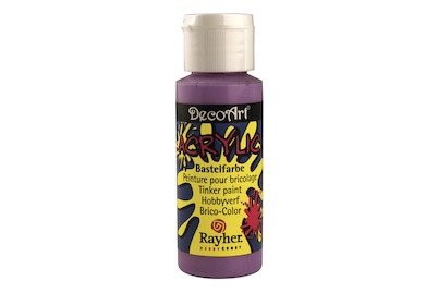 Rayher, Acrylic-Bastelfarbelavendel, 59 ml, Acrylic-Bastelfarbe lavendel 59ml