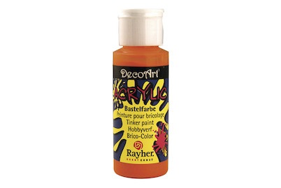 Rayher, Acrylic-Bastelfarbecapriorange, 59 ml, Acrylic-Bastelfarbe capriorange 59ml