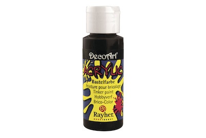 Rayher, Acrylic-Bastelfarbeschwarz, 59 ml, Acrylic-Bastelfarbe schwarz 59ml