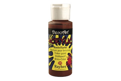 Rayher, Acrylic-Bastelfarbeschokolade, 59 ml, Acrylic-Bastelfarbe schokolade 59ml
