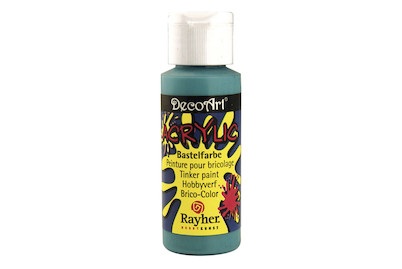 Rayher, Acrylic-Bastelfarbeind.türkis, 59 ml, Acrylic-Bastelfarbe indisch türkis 59ml