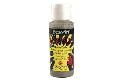 Rayher, Acrylic-Bastelfarbehellgrau, 59 ml, Acrylic-Bastelfarbe hellgrau 59ml