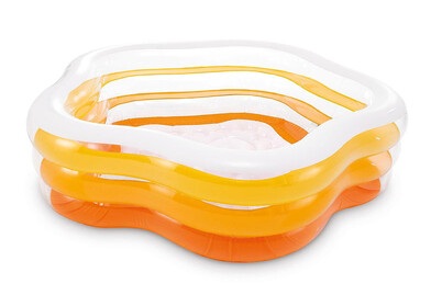 Intex, Intex Planschbecken Sommerfarben, Intex Planschbecken Sommer Vinyl | 1.9 × 1.8 × 0.5 m | 466 l