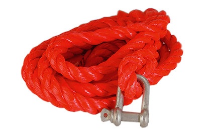 Unitec, Unitec Abschleppseil Super 4T 4M, Unitec Abschleppseil Super Rot | 4 m | 4 t