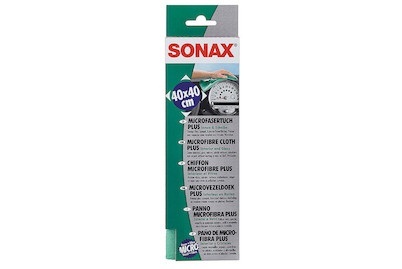 Sonax, Mikrofaser Tuch plus Innen und Scheibentuch 43 x 32 cm, Sonax Microfasertuch Innen und Scheiben