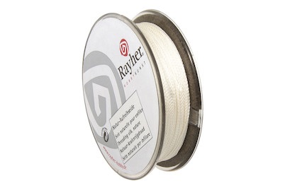 Rayher, Natur-Aufreihseide,weiß,0,33mmø,Spule 25, Rayher Natur-Aufreihseide | ? 0.3 mm | 25 m