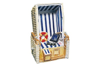 Rayher, Polyresin-Strandkorb 11cm, Rayher Polyresin-Strandkorb | 11 cm