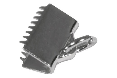 Rayher, Bandklemme m. Ringel, Rayher Bandklemme mit Ringel für 10 mm Bänder | 2 Stück