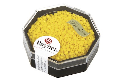 Rayher, Premium-Rocailles,2,2mm ø,goldgelb,Dose, 