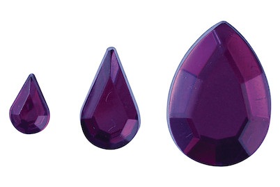 Rayher, Acryl- Strasstropfen,lila,6,10,14mm,SB-B, 