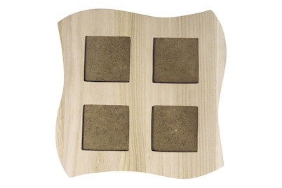 Rayher, Holz-Fotorahmen,22x22 cm,FSC, 