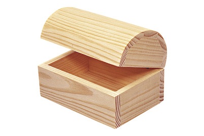 Rayher, Holz-Truhe,13x9x9 cm,FSC, Rayher Holztruhe FSC Mix Credit | 13 × 9 × 9 cm