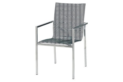 Qualité&Prix, Qualité&Prix Stuhl Cadiz Coop, Home and More Stuhl Cadiz Silber | 62 × 55 × 89 cm