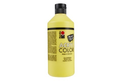 Marabu, MARABU Marabu-Acrylcolor, Marabu Acrylfarbe Acryl Color 500 ml Gelb
