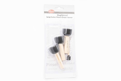 Viva decor, Schaumstoff-Stupf-Pinsel 4er Set, Viva Decor Schaumstoff-Stupf-Pinsel Set | 4 Stück