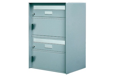 Huber, Briefkasten Zürich 2er lichtgrau, Huber Briefkasten Zürich | 61.2 × 41.5 × 30.3 cm | 2 Stück