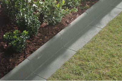 Weitere, Mähwinkel grau 33x16.5x15, Mähwinkel Beton Grau | 33 × 16.5 × 15 cm
