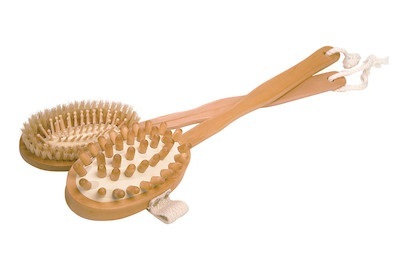 CROLL & DENECKE, Croll & Denecke Cellulite-Bürste, CELLULITE Bürste mit Holznoppen | 60080