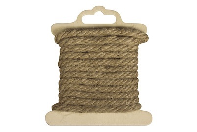 Rayher, Jutekordel 5mm ø, Rayher Jutekordel auf SB-Holzkarte | 2 m | ? 5 mm