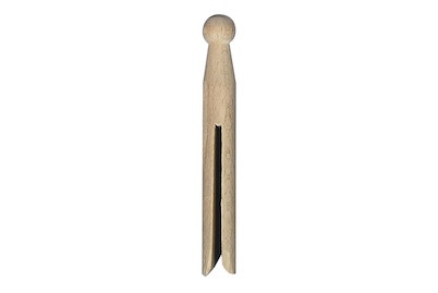 Rayher, Rundkopf-Wäscheklammern, Rayher Rundkopf-Wäscheklammern Buche | 11 cm | 50 Stück