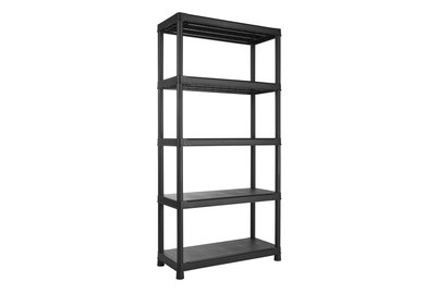 Oecoplan, Oecoplan PLUS Regal 90x40x182, Oecoplan Plus Regal Kohlschwarz | 90 × 40 × 182 cm | max. 55 kg