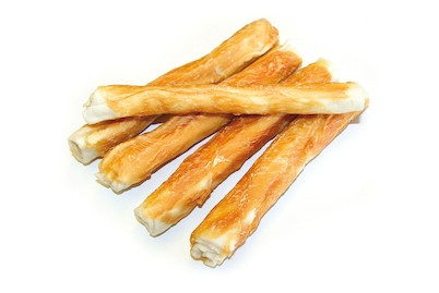 SwissDog, SwissDog Leckerrolle i.Pouletmantel 100g Hunde Leckerli, Leckerrolle im Pouletmantel 5 Stück./100 g