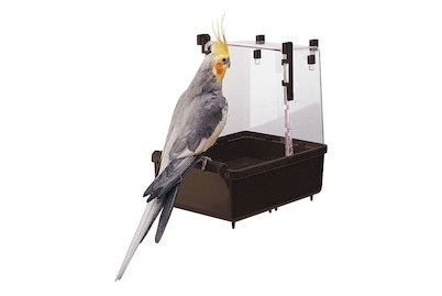 ferplast, Großsittich Vogelbad - Maße: 23 x 15 x 24 cm, Ferplast Badehaus gross L101 Vögel
