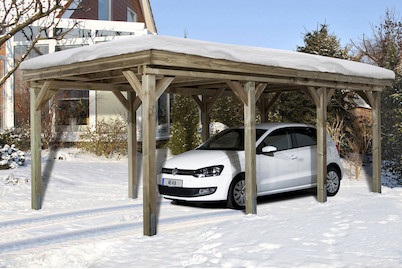 Weka, Carport Tirol mit 3kN/m2 Schneelast FSC, 