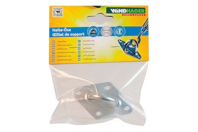 Windhager, Halte-Öse Edelstahl rostfrei, Windhager Halte-Öse, Edelstahl