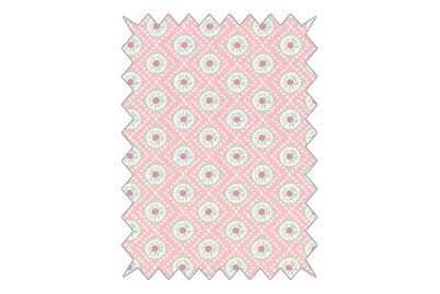 Rayher, BW-Stoff Poetry Life Blumenornament 100x65 cm 135 g/m², 