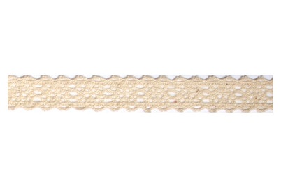 Rayher, Fabric Tape Spitzenbordüre, Rayher Fabric Tape Spitzenbordüre Creme | 2.5 m | 1.7 cm
