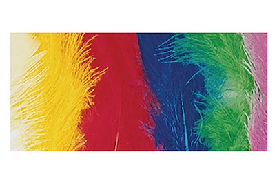 Rayher, Gänsefeder, Rayher Gänsefedern Bunt-Grau | 16-20 cm | 8 Stück