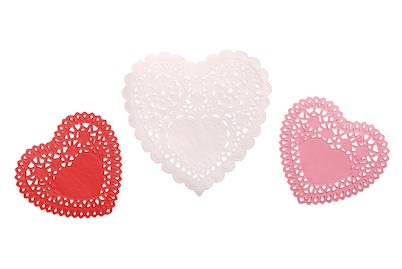 Rayher, Spitzenpapier Set: Herzen, 
