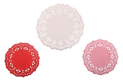 Rayher, Spitzenpapier Set: Rund, Spitzenpapier Set rund 60 Stk.