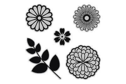 Rayher, Sizzix Framelits Die Set with Stamp English Garden 5 Stück, 