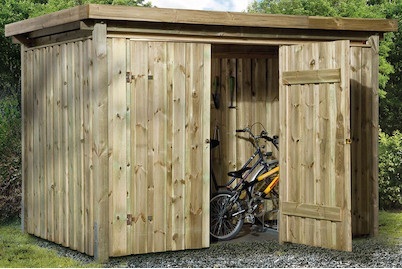 Weka, Weka Lagerhaus Varius 607 A (288 x 199 cm), holz, 