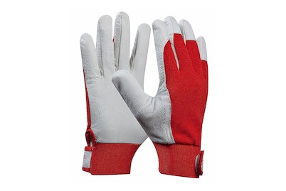 Gebol, Gebol Handschuh Uni Fit Comfort Gr. 9, Gebol Arbeitshandschuhe Uni Fit Comfort Rot-Weiss | Gr. 9