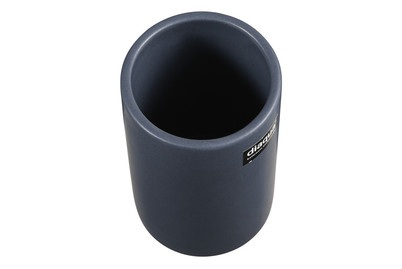 undefined, Zahnbecher ZYLO, Diaqua Zahnputzbecher Mundspülbecher Anthrazit Zylo-Inox | 11 × 7 cm