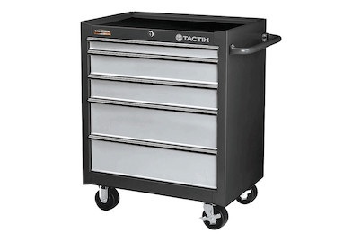 TACTIX, Tactix Werkstattwag. mit 5 Schubladen, Tactix Werkstattwagen mit 5 Schubladen | 82 × 68 × 46 cm