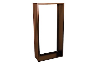 undefined, Kaminholz Stapelregal, Ambiance - Kaminholzregal AMBIANCE - rostrot - Metall - 35/75/150 cm