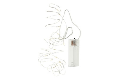 GLOREX, Lichterkette 60ST 3x2M, Glorex Lichterkette mit 60 Lämpchen | 2 × AA | 3 × 2 m