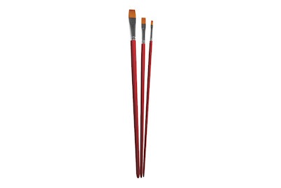 Rayher, Pinselset Art Synthetik lang 3ST, Rayher Pinselset Art FSC Synthetik Langstielig | 3 Stück