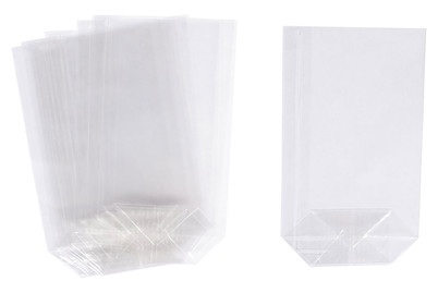 Rayher, Geschenk-Bodenbeutel, Geschenk-Bodenbeutel transparent 10 Stk.