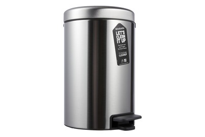 BRABANTIA, Brabantia - Mülleimer mit Pedal Newicon 12 L - Silber, Brabantia Treteimer NewIcon Matt Steel | 41 × 25 × 34 cm | 12 l