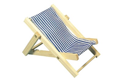 Rayher, Holz-Sonnenliege, royalblau, 14cm, SB-Bt, Rayher Holz-Sonnenliege Royalblau | 14 cm | 1 Stück