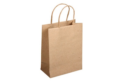 Rayher, Papier-Tasche mit Henkel, FSC 100%, natu, Papier-Tasche mit Henkel FSC natur